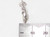 Howling Coyote sterling silver charm .925 x 1 Coyotes charms side view