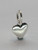 Love heart TINY sterling silver charm .925 TINY hearts charms additional view
