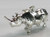 Rhinoceros Rhino sterling silver charm .925 x 1 Rhinos charms image 7