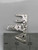 USA United States of America sterling silver charm .925 Americans side view