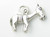 Old Nag Horse sterling silver charm .925 Horses charms side view