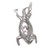 Horned Toad sterling silver charm .925 x 1 Toads Frogs charms