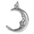 Man in the Moon sterling silver charm .925 x 1 Moons charms
