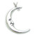 Man In The Moon sterling silver pendant .925 Moons pendants