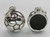 Football 2D sterling silver charm pendant .925 Soccer charms additional view