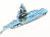 Aircraft Carrier sterlng silver charm .925 Warship Battleship charms additional view