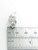 Triceratops dinosaur sterling silver charm .925 dinosaurs charms side view