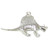 Dimetrodon Dinosaur sterling silver charm .925 x 1 Dinosaurs charms