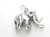 Wooly Mammoth sterling silver charm .925 x 1 Mammoths Dinosaur charms image 6