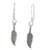 Feather sterling silver drop earrings 925 x 1 pair feathers drops C