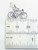 Bicycle on clip sterling silver charm .925 x 1 Biking charms detail