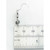 Bicycle earrings sterling silver .925 pair Bikes drops side view