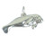 Manatee 2D sterling silver charm pendant .925 x 1 Manatees charms