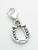 Horseshoe SMALL sterling silver clip charm .925 Horse Shoe charms additional view