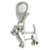 Chihuahua Dog SMALL sterling silver charm clip on .925 x 1 Dogs charms