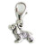Cocker Spaniel SMALL sterling silver clip charm .925 x 1 Dogs charms