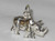 Rhinoceros sterling silver charm .925 Rhino Rhinos Rinos charms additional view