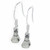 Boxing glove TINY earrings sterling silver 925 pair Boxers