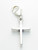 Cross on clip small sterling silver charm .925 Crosses charms additional view
