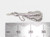 Spanish Guitar sterling silver charm .925 x 1 Music Guitars charms size example