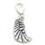Angel wing with clip sterling silver charm .925 Protection