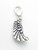 Angel wing with clip sterling silver charm .925 x 1 Protection additional view