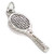 Tennis Racket sterling silver charm .925 x 1 Sports Rackets charms
