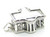 The White House sterling silver charm .925 USA America charms alternate view