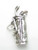 Set of golf clubs in a golfbag sterling silver charm .925 x 1 Golfing additional view