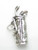 Set of golf clubs in a golfbag sterling silver charm .925 Golfing additional view