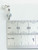 Baby Footprints sterling silver charm on lobster clip .925 Babies charms side view