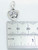 Baby Footprints sterling silver charm on lobster clip .925 x 1 Babies charms detail
