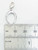 Horseshoe on clip sterling silver charm .925 Luck Lucky charms detail