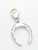 Horseshoe on clip sterling silver charm .925 x 1 Luck Lucky charms additional view