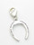 Horseshoe on clip sterling silver charm .925 Luck Lucky charms additional view