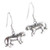 Tiger sterling silver earrings .925 x 1 pair Big Cats earrings size example