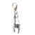 Italian Good Luck Hand Sign on lobster clip sterling silver charm