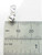 Tiny puffed hollow heart on clip sterling silver charm .925 Love detail
