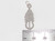 Feather sterling silver charm .925 Birds Feathers charms detail