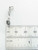 Crossed Oars on lobster clip sterling silver charm .925 charms side view