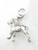 Staffordshire Bull Terrier Dog on clip sterling silver charm .925x1 detail