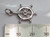 Ships Wheel sterling silver charm .925 boating charms detail