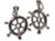 Ships Wheel sterling silver charm .925 boating charms alternate view