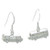 Camper van sterling silver earrings 925 x 1 pair