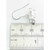 Camper van sterling silver earrings 925 pair detail