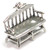 Garden bench sterling silver charm .925 Love Benches charms