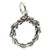 Wreath sterling silver charm .925 x 1 Wreaths charms