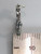 Wreath sterling silver charm .925 Wreaths charms side view
