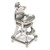 High Chair sterling silver charm .925 x 1 Baby chairs charms