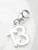 13th Birthday sterling silver charm on clip .925 Thirteen additional view